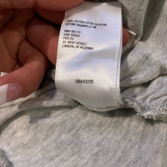 Urban Outfitters Light Gray Tie-Front Crop Top - Picture 10 of 14